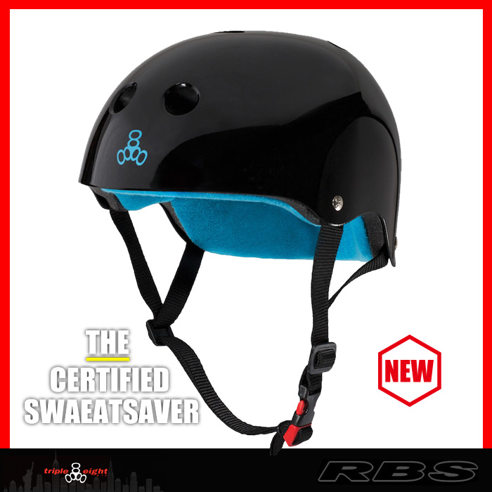 TRIPLE EIGHT ヘルメット THE CERTIFIED SWEATSAVER カラー BLACK GLOSS【日本正規品】