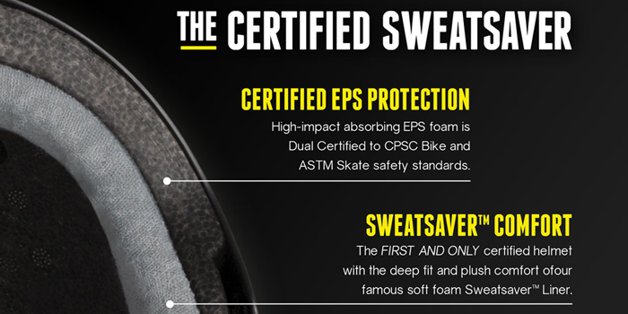 TRIPLE EIGHT ヘルメット THE CERTIFIED SWEATSAVER カラー BLACK RUBBER【日本正規品】