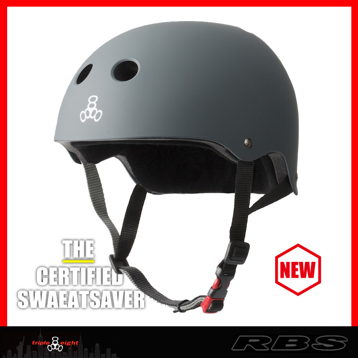 TRIPLE EIGHT ヘルメット THE CERTIFIED SWEATSAVER カラー CARBON RUBBER【日本正規品】