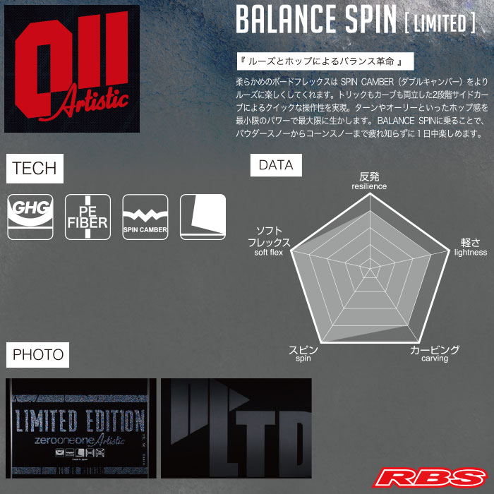 011 Artistic 19-20 BALANCE SPIN LIMITED 日本正規品