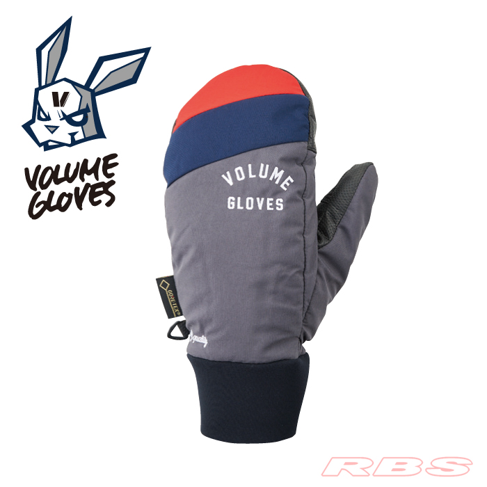 18-19 VOLUME GLOVES KAMIKAZE CHARCOAL/NAVY/RED