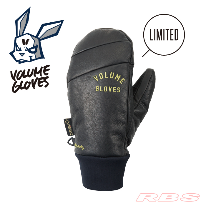 18-19 VOLUME GLOVES KAMIKAZE BLACK LEATHER