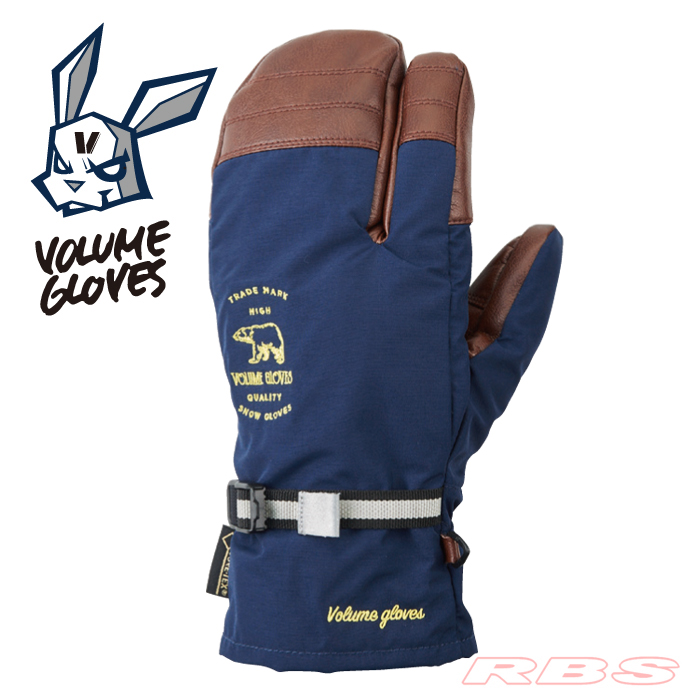 18-19 VOLUME GLOVES THREE KING NAVY