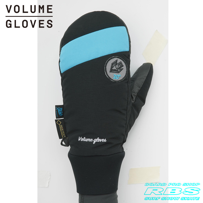 17-18 モデル VOLUME GLOVES KAMIKAZE カミカゼ BLACK/F-BLUE GORE-TEX ゴアテックス 【スノーボード グローブ】【ボリュームグローブ 2018】【日本正規品】