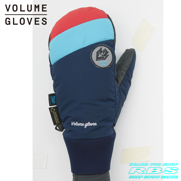 17-18 モデル VOLUME GLOVES KAMIKAZE カミカゼ NAVY/F-BLUE/RED GORE-TEX ゴアテックス 【スノーボード グローブ】【ボリュームグローブ 2018】【日本正規品】