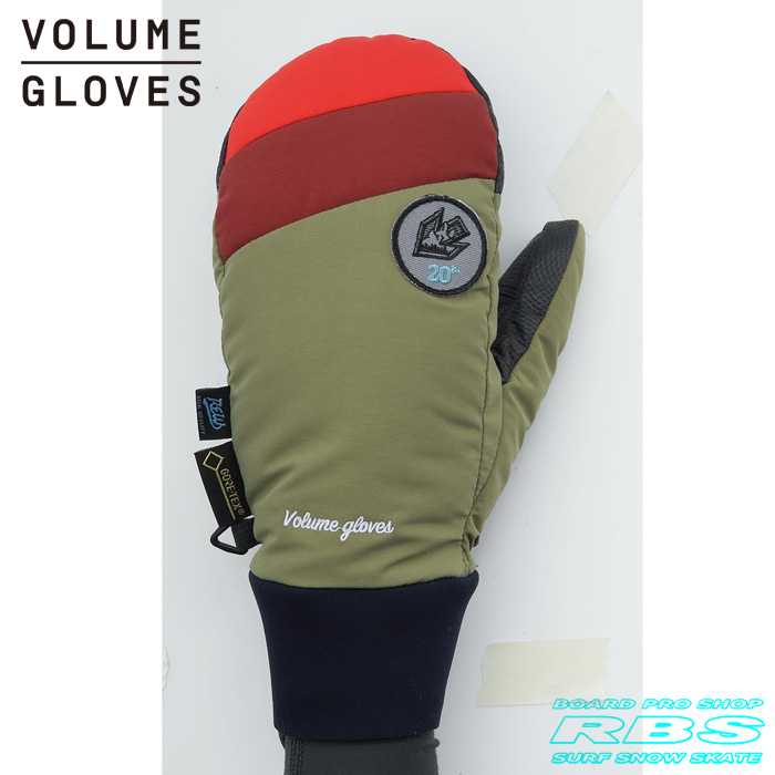 17-18 モデル VOLUME GLOVES KAMIKAZE カミカゼ STONE/BURGUNDY/RED GORE-TEX ゴアテックス 【スノーボード グローブ】【ボリュームグローブ 2018】【日本正規品】