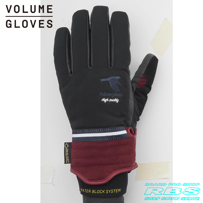17-18 モデル VOLUME GLOVES MANIFESTO マニフェスト BLACK/BURGUNDY GORE-TEX ゴアテックス 【スノーボード グローブ】【ボリュームグローブ 2018】【日本正規品】
