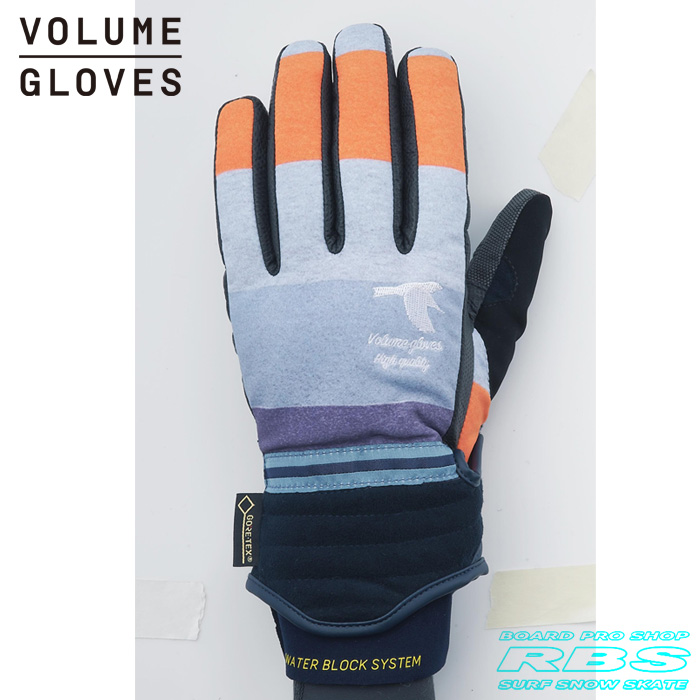 17-18 モデル VOLUME GLOVES MANIFESTO マニフェスト STRIPE/NAVY GORE-TEX ゴアテックス 【スノーボード グローブ】【ボリュームグローブ 2018】【日本正規品】