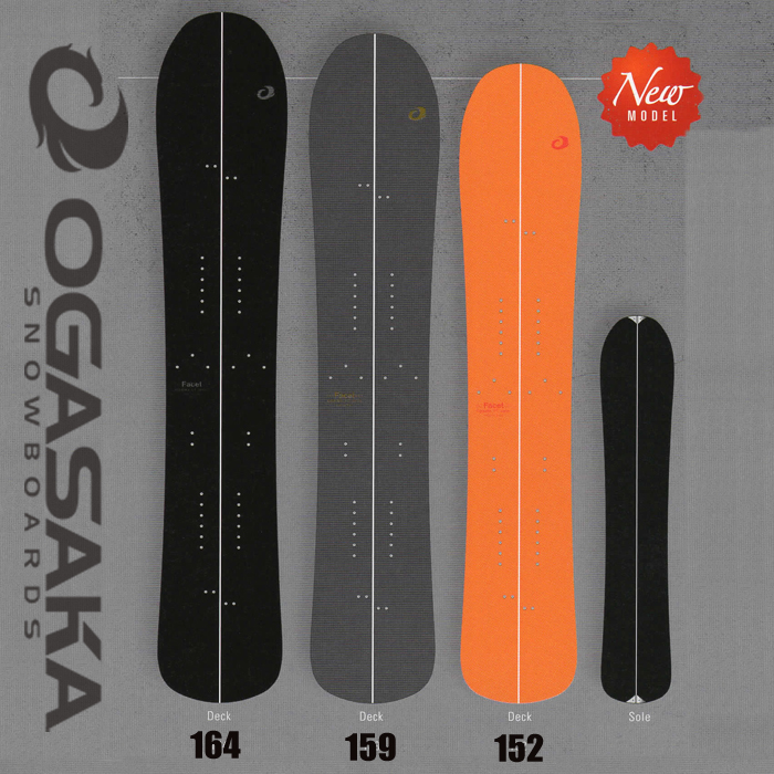 18-19 オガサカ FACETスプリットボード OGASAKA SNOWBOARDS【オガサカ スノーボード 2019】【パウダーボード】【チューンナップ無料 送料無料】【日本正規品】