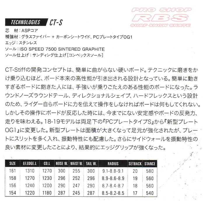 18-19 OGASAKA (オガサカ) CT-S シーティーエス 【送料無料・チューンナップ無料】【日本正規品 】