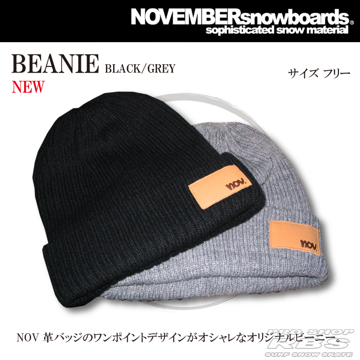 18-19 NOVEMBER  BEANIE BLK/GRY 日本正規品