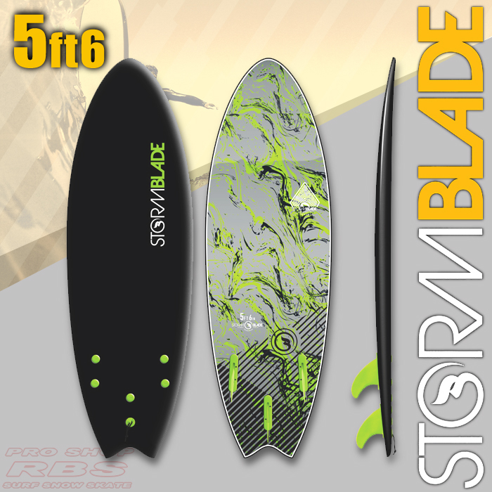 STORMBLADE 5'6 SWALLOW TAIL BLACK/SILVER MARBLE 日本正規品