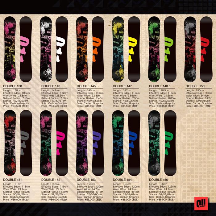 16-17 011 Artistic DOUBLE 148.5/150/151/152/153/154/156【ゼロワンワン アーティスティック ダブル】【送料無料】【チューンナップ無料】【日本正規品】