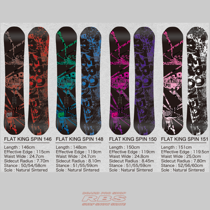 011 Artistic 18-19 FLAT KING SPIN 146~153 日本正規品