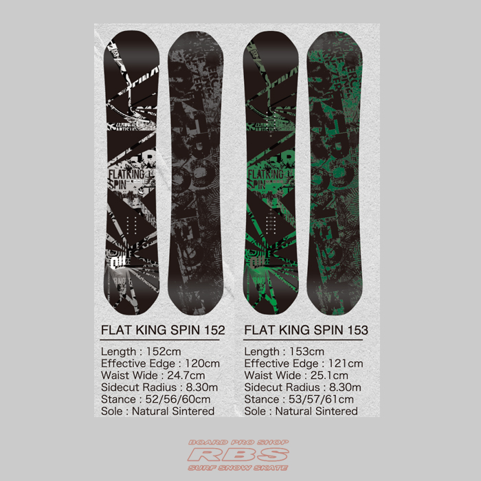 011 Artistic 18-19 FLAT KING SPIN 146~153 日本正規品