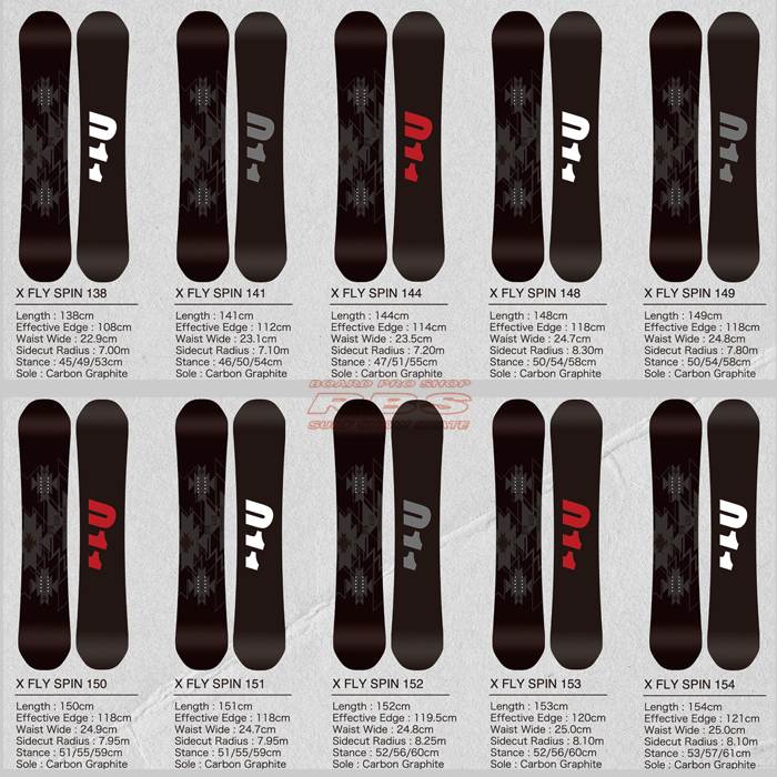 011 Artistic 18-19 X FLY SPIN 138~154 日本正規品