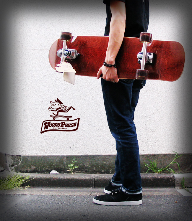WOODY PRESS ウッディプレス 35インチ カラー BROWN 【 ロング スケートボード】【日本正規品 サーフ スケート サーフィン オフトレ】