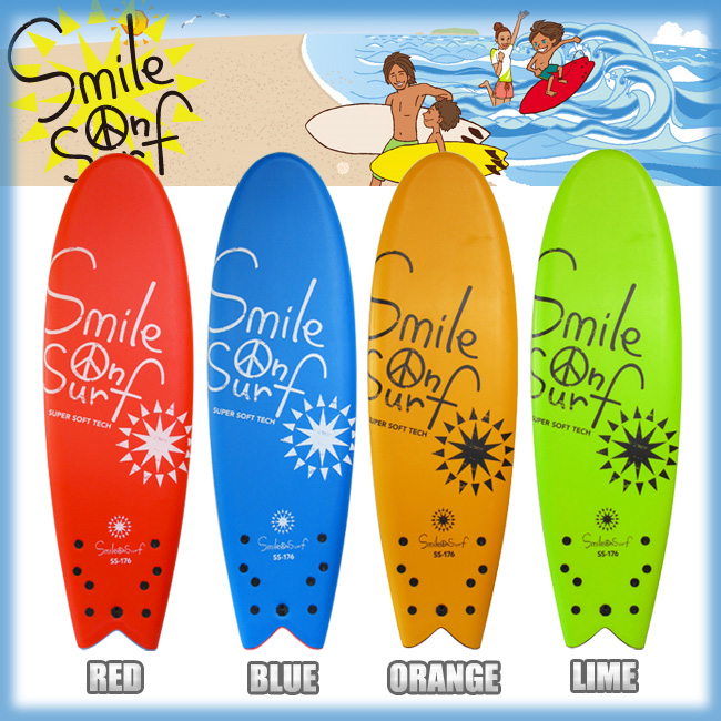 SMILE ON SURF スマイルオンサーフ サイズ 176x54x7cm 【子供用 キッズ ...