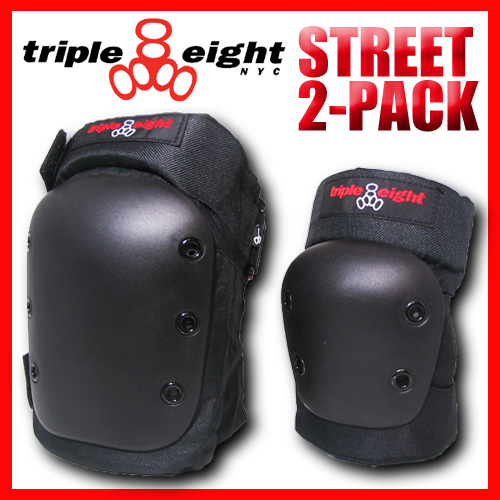TRIPLE EIGHT ストリート2パック エルボー&ニーパッド セット【トリプルエイト トリプル8】【スケートボード プロテクター TRIPLE8】【日本正規品】