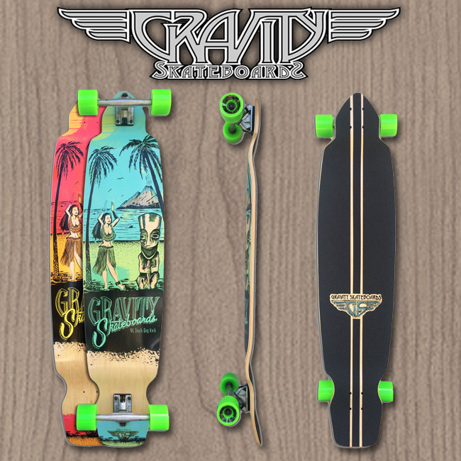 グラビティー BIG KICK 45 ビックキック GRAVITY SKATEBOARDS BK-45 ORANGE/BLUE 【ロング スケートボード ロンスケ 】【日本正規品】