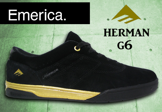 EMERICA  THE HERMAN G6 BLACK/GOLD 【エメリカ スケート シューズ】【日本正規品】
