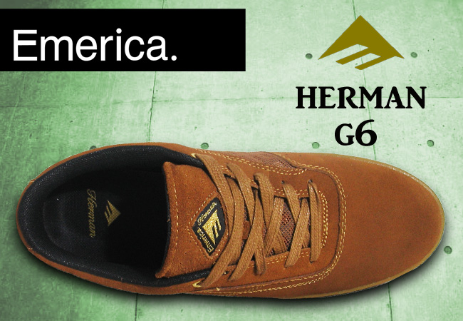 EMERICA  THE HERMAN G6 BROWN/BLACK/GUM 【エメリカ スケート シューズ】【日本正規品】