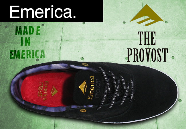 EMERICA  THE PROVOST BLACK GREY/WHITE 【エメリカ スケート シューズ】【日本正規品】