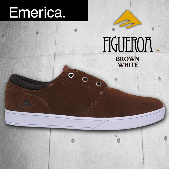 エメリカ EMERICA THE FIGUEROA BROWN/WHITE 【スケート シューズ スニーカー 靴】【日本正規品】