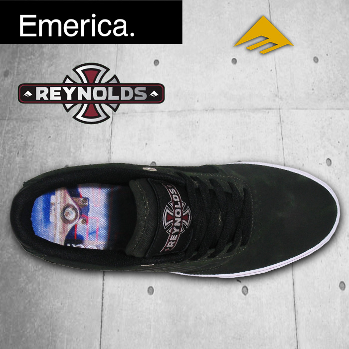 EMERICA  REYNOLDS LOW VULC INDEPENDENT インディペンデント DARK GREEN 【エメリカ スケート シューズ】【レイノルズ 】【日本正規品】【送料無料】