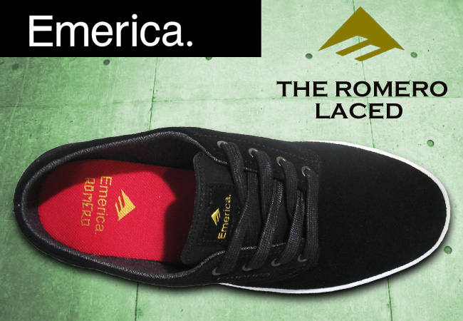エメリカ 【EMERICA】ROMERO LACED BLACK/WHITE REO ROMERO 【スケート シューズ】【日本正規品】