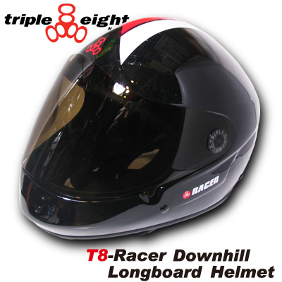 TRIPLE EIGHT RACER DOWNHILL LONGBOARD ヘルメット  カラー BLACK RACER【トリプルエイト】【日本正規品】