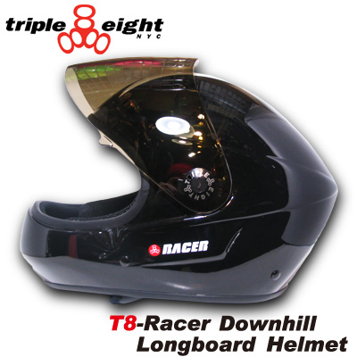 TRIPLE EIGHT RACER DOWNHILL LONGBOARD ヘルメット  カラー BLACK RACER【トリプルエイト】【日本正規品】