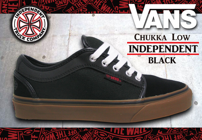 VANS CHUKKA LOW PRO INDEPENDENT/BLACK【バンズ スケート シューズ】【インディペンデント】【日本正規品】