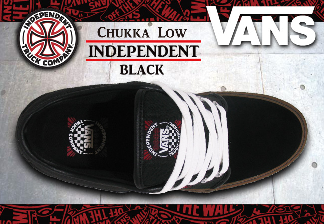 VANS CHUKKA LOW PRO INDEPENDENT/BLACK【バンズ スケート シューズ】【インディペンデント】【日本正規品】