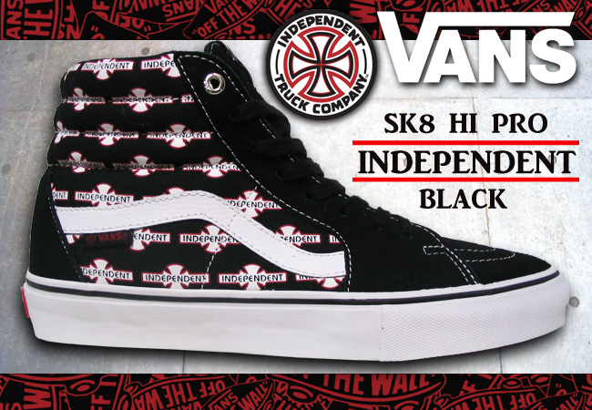 VANS SK8 HI PRO INDEPENDENT/BLACK 【バンズ スケート シューズ】【インディペンデント】【日本正規品】