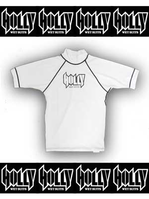 HOLLY ラッシュガード ホワイト 半袖 【日本正規品】