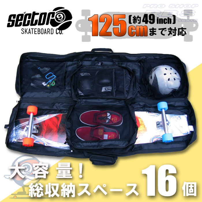 セクター9 SECTOR9 スケートバッグ THE FIELD TRAVEL BAG/BLACK【日本正規品】