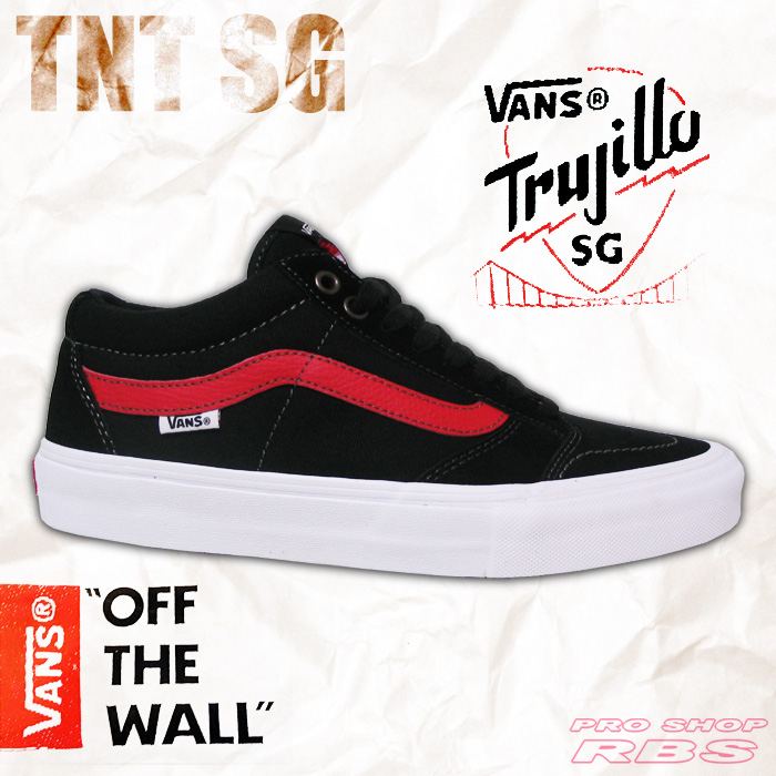 VANS TNT SG BLACK/RACING RED TNT 6 SIX GENERATION 【バンズ スケート シューズ】【日本正規品】