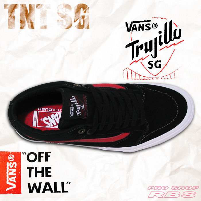 VANS TNT SG BLACK/RACING RED TNT 6 SIX GENERATION 【バンズ スケート シューズ】【日本正規品】