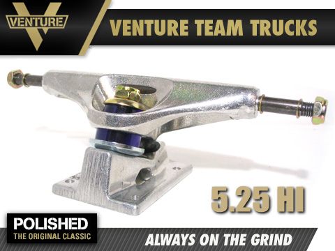 VENTURE トラック ORIGINAL CLASSIC HI 5.2 POLISHED 【ベンチャー トラックハイ 5.25】【スケートボード スケボー】【日本正規品】