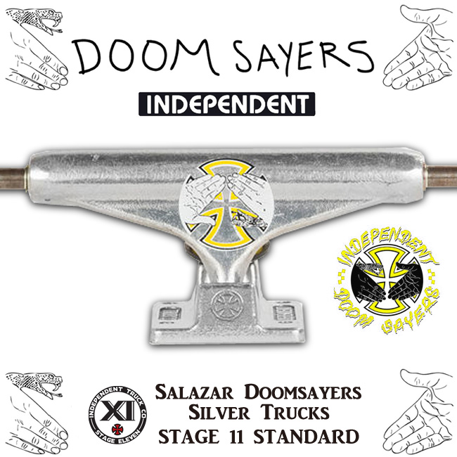 INDEPENDENT トラック STAGE11 139/149 SALAZAR DOOM SAYERS 【サラザー ドゥームセイヤーズ インデペンデント】【 ステージ11 139/149】【スケートボード トラック】【日本正規品】