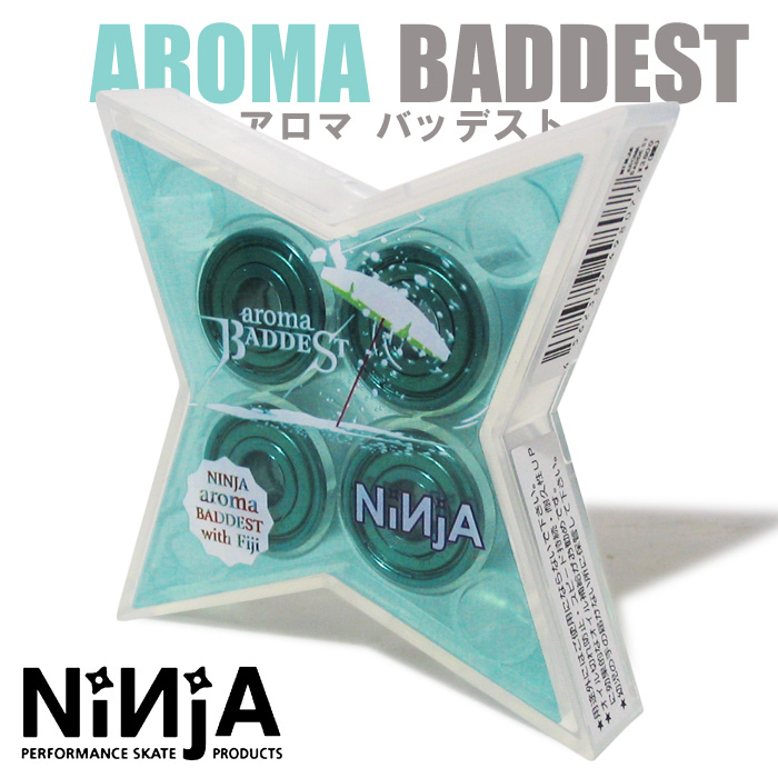 NINJA ベアリング ABEC 7 AROMA BADDEST アロマ バッデスト 【スケートボード スケボー】【ベアリング　ニンジャ】【日本正規品】