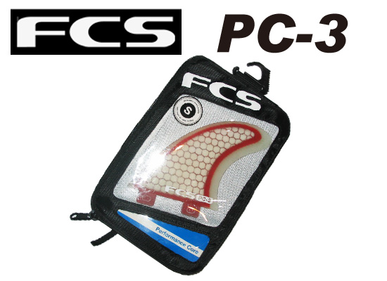 FCS フィン　PC-3 【カラー CLEAR RED】【サーフィン】【サーフボード】
