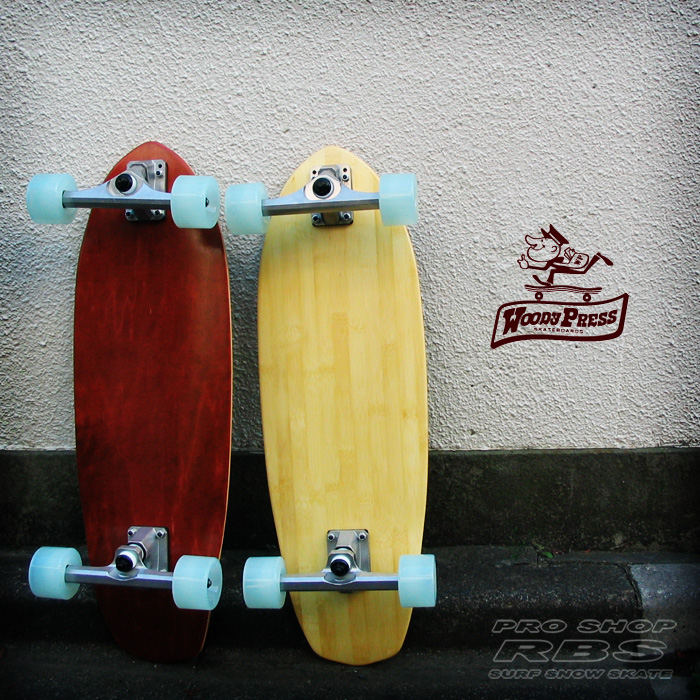 WOODY PRESS 28インチ BAMBOO バンブー WOODY28-CARVING カービング モデル 【ウッディプレス】【スケボー スケートボード】【日本正規品 サーフ スケート】【サーフィン オフトレ】