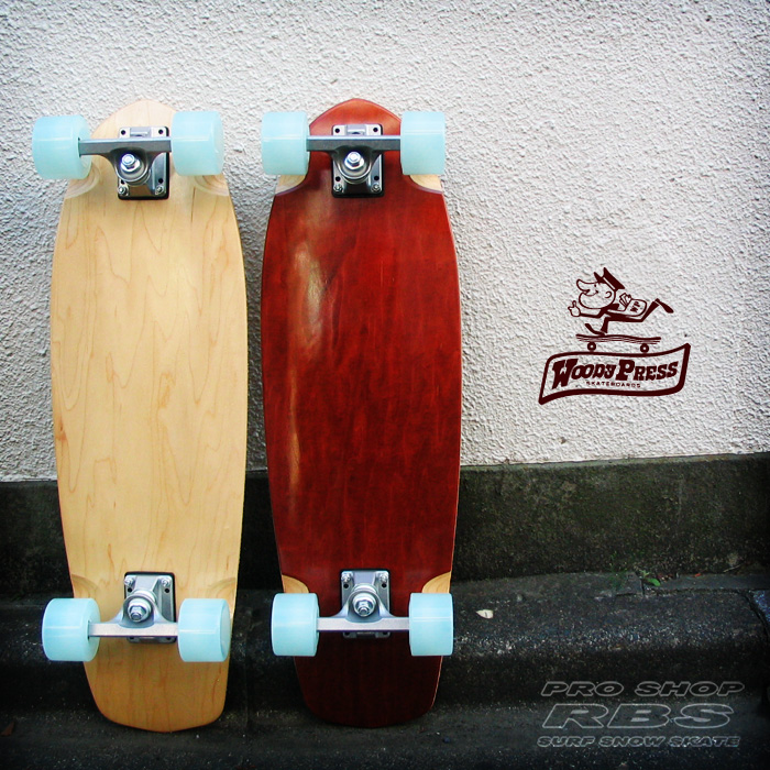 WOODY PRESS 28インチ BROWN ブラウン WOODY28-CRUISER クルーザー モデル 【ウッディプレス】【スケボー スケートボード】【日本正規品 サーフ スケート】【サーフィン オフトレ】