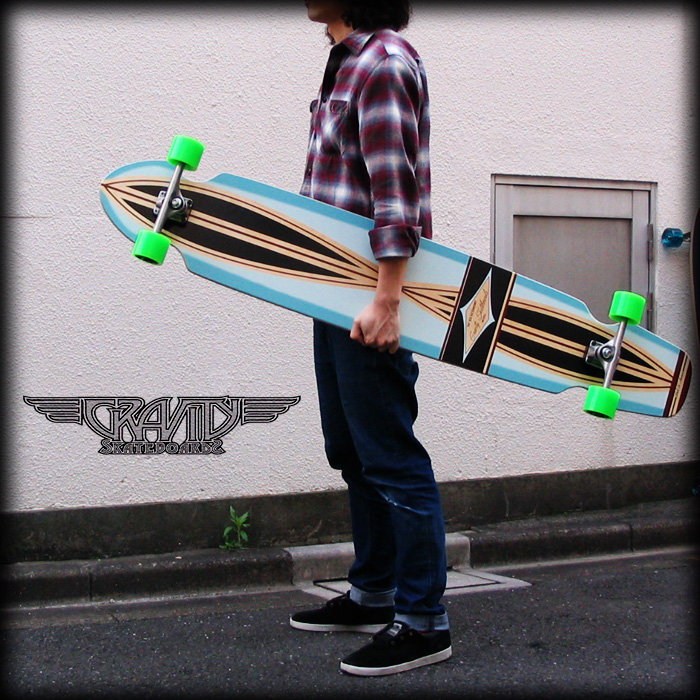 グラビティー ED-55"ECONOMY 2018 BLUE スラスター3付き (GRAVITY ED55) 【ロングスケートボード】【THRUSUTER3】【日本正規品】