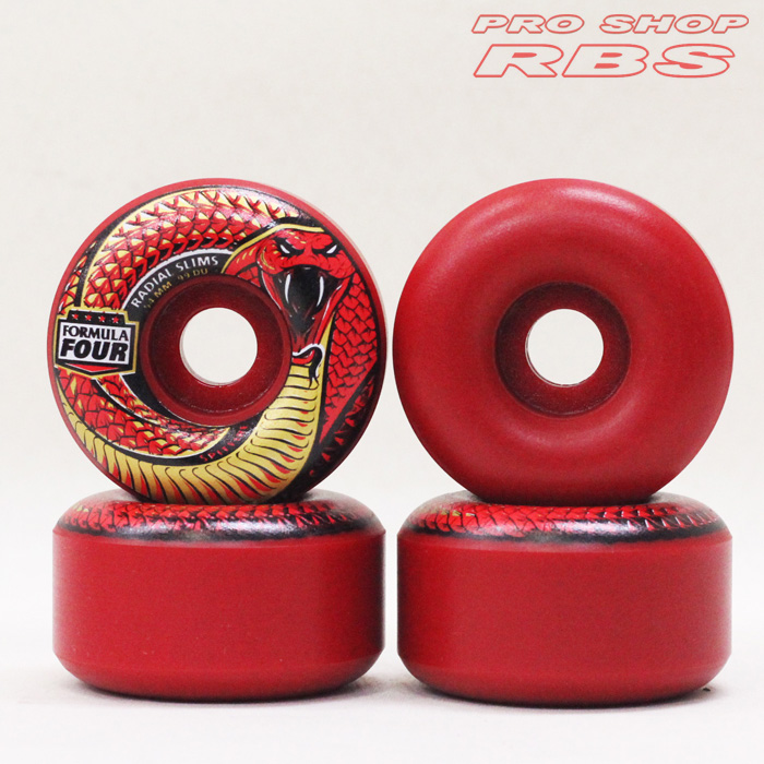 SPITFIRE WHEEL 【スピットファイアーウィール】FORMULA FOUR フォーミュラフォー RED DEATH 52/54mm 99DU RADIAL SLIM SHAPE 【スケートボード ウィール】【スピットファイアー】【日本正規品】