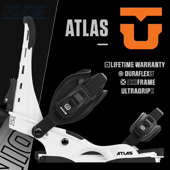 17-18 モデル UNION BINDING ATLAS アトラス  MATTE WHITE マットホワイト【UNION 17-18】【ユニオン バインディング】【スノーボード ビンディング】【日本正規品】