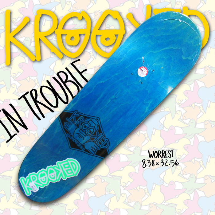KROOKED デッキ WORREST  8.38 x 32.56 IN TROUBLE【クルキッド デッキ 】【スケボー スケートボード】【日本正規品】【送料無料】