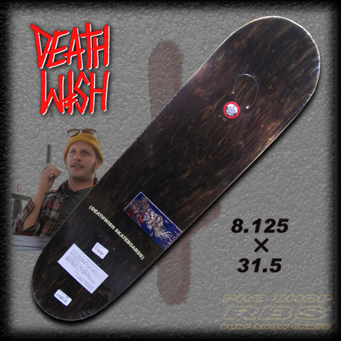 DEATHWISH  デッキ "DICKSON HOOKED"  サイズ 8.125 × 31.5 【デスウィッシュ SKATEBOARD】 【スケボー スケートボード デッキ】【日本正規品】